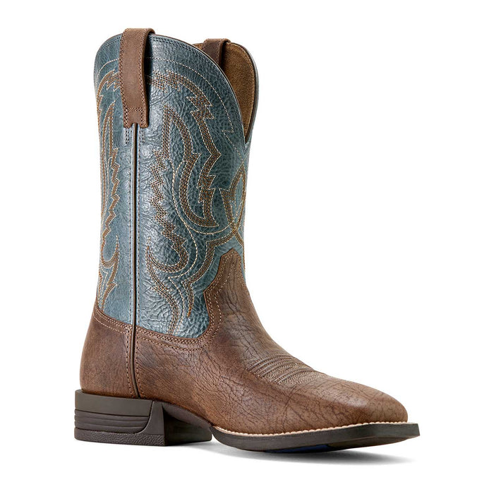 Ariat Mens Steadfast Wide Square Toe Cowboy Boot, 8 D Color Brown