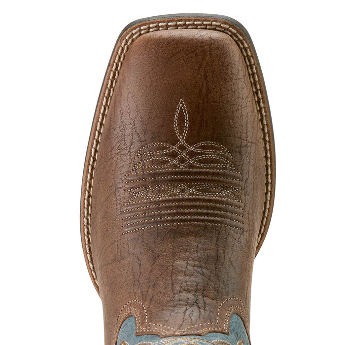Ariat Mens Steadfast Wide Square Toe Cowboy Boot, 8 D Color Brown