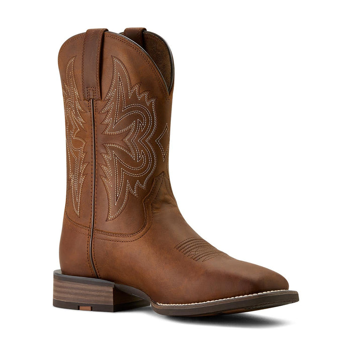 Ariat Mens Western Big Rig Wide Square Toe Cowboy Boot Color Brown