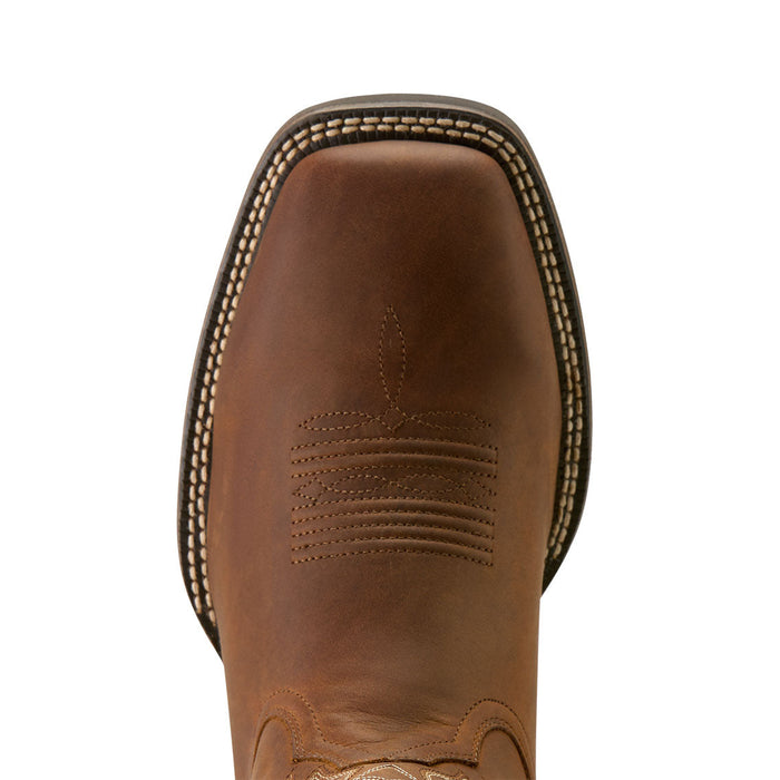 Ariat Mens Western Big Rig Wide Square Toe Cowboy Boot Color Brown