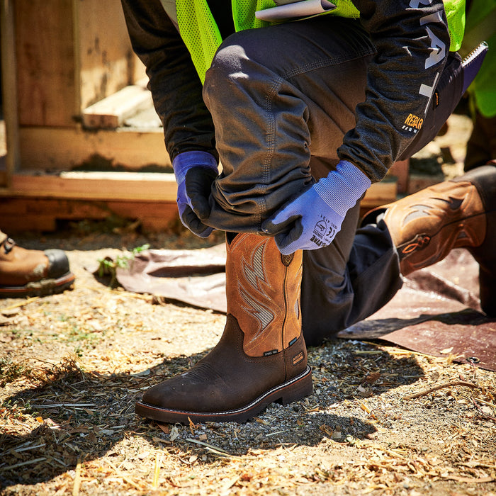 Ariat Mens Activator VentTek Waterproof Steel Toe Work Boot Color Dark Brown