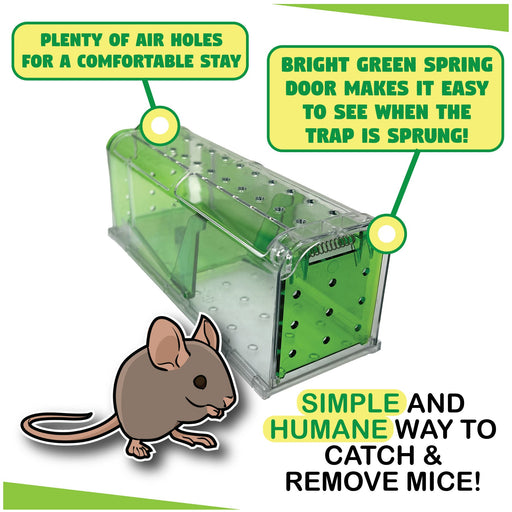 Catch and Release Mouse Trap, 2pk Count