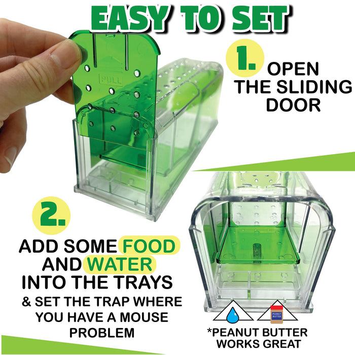 Catch and Release Mouse Trap, 2pk Count