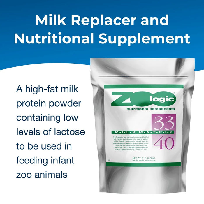 PetAg Zoologic® Milk Matrix Milk Replacer for Wild & Exotic Animals, 33/40 & 42/25