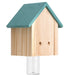 Cabin Style Carpenter Bee Trap Color Green & Wood