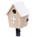Church Style Bluebird House Color White & Wood
