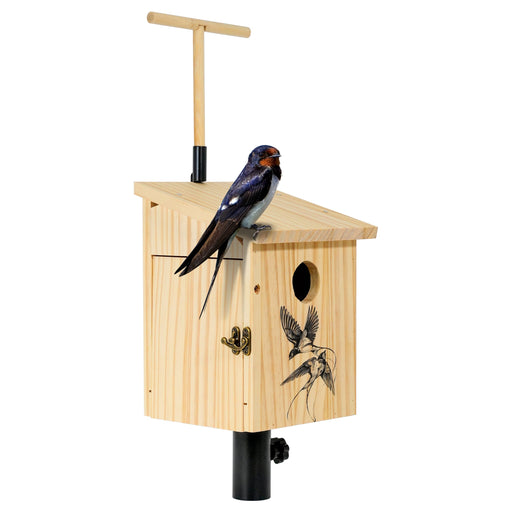 Tree Swallow House Color Black & Wood
