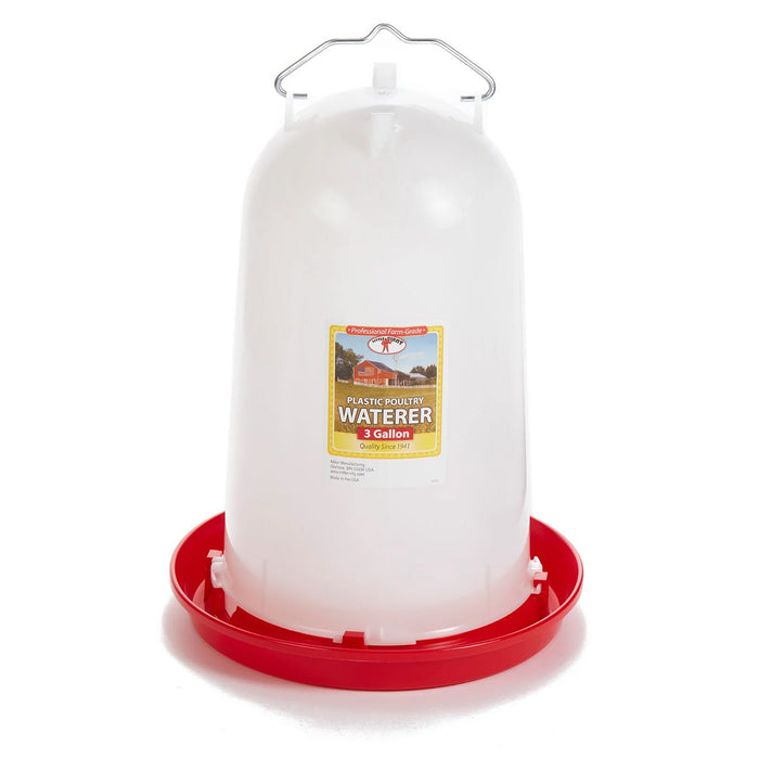 Little Giant Plastic Poultry Fountain, 3 Gallon