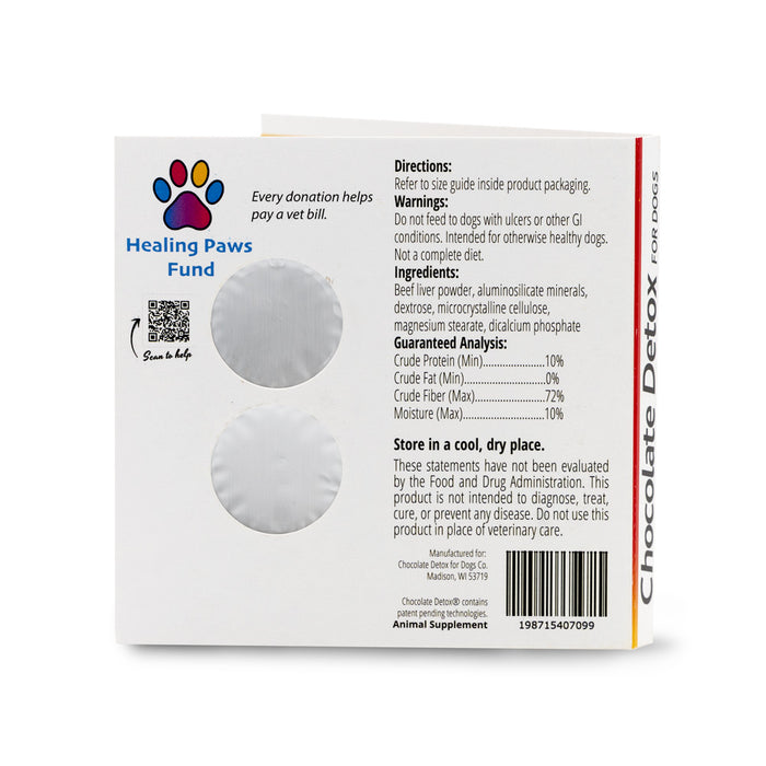 Chocolate Detox for Dogs, 2 Tablets