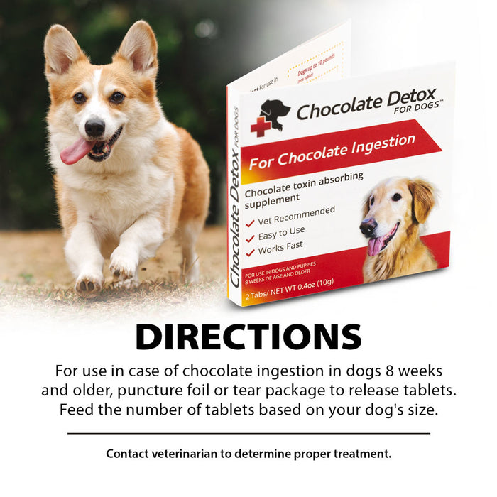 Chocolate Detox for Dogs, 2 Tablets