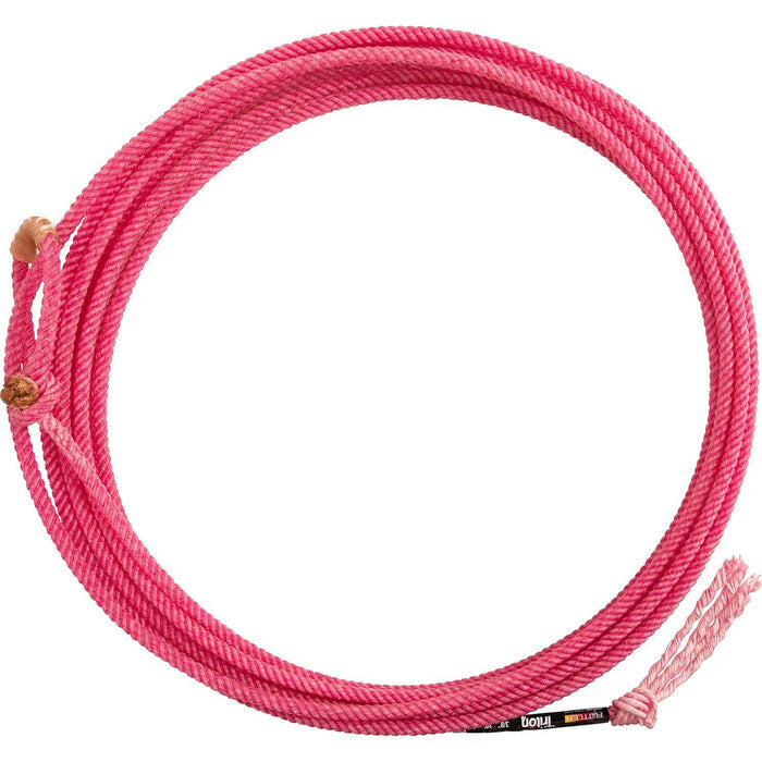 Equibrand Rattler Triton 4-Strand Team Rope – Pink, Head & Heel Rope for Team Roping
