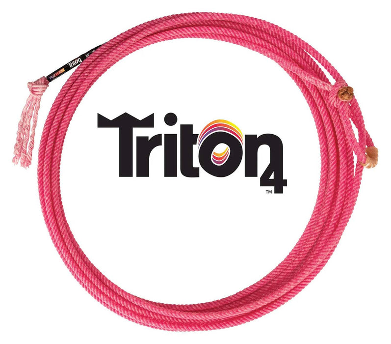 Equibrand Rattler Triton 4-Strand Team Rope – Pink, Head & Heel Rope for Team Roping