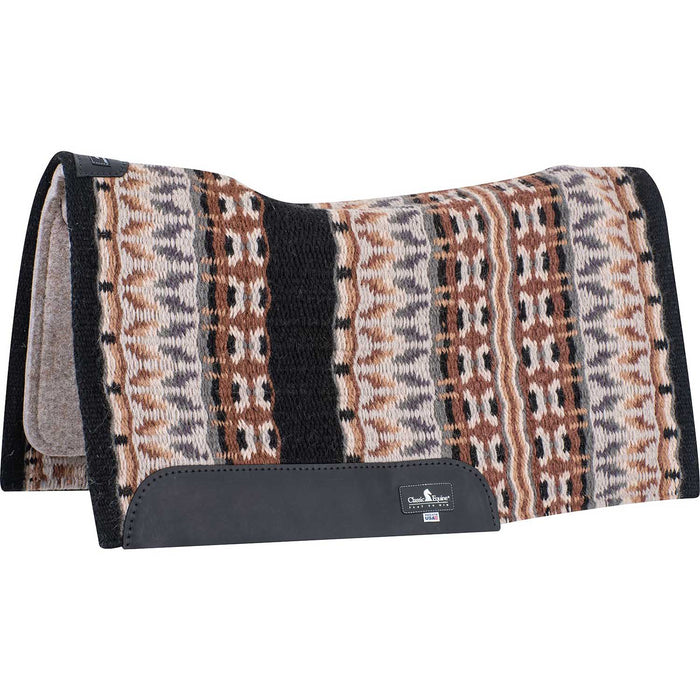 Classic Equine ESP Contour Blanket Top Saddle Pad Color Black/Steel Grey