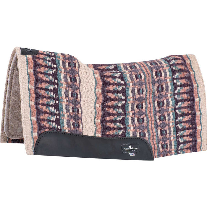 Classic Equine ESP Contour Blanket Top Saddle Pad Color Latte/Peacock