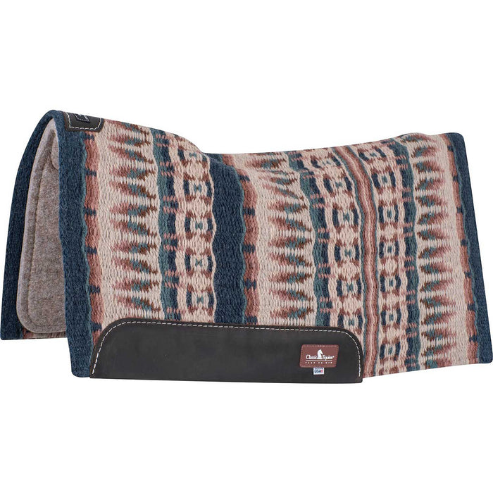 Classic Equine ESP Contour Blanket Top Saddle Pad Color Navy/Peacock