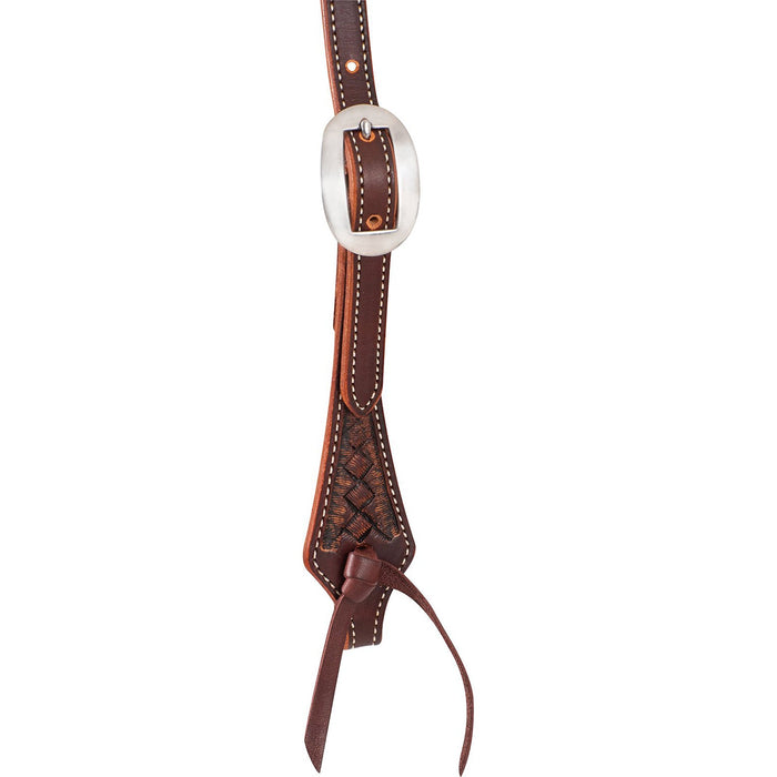 Martin Saddlery Weave Stamped Browband Headstall Color Brown