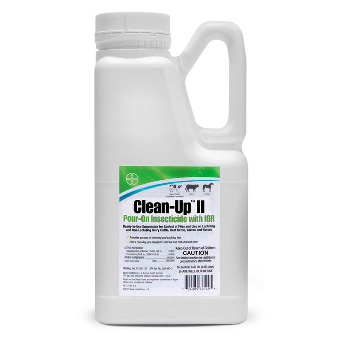 Clean-Up II Pour-On Insecticide with IGR for Fly Control