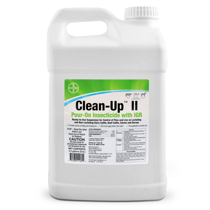 Clean-Up II Pour-On Insecticide with IGR for Fly Control