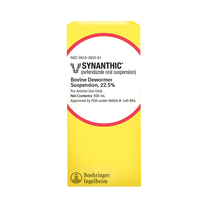 Synanthic 22.5% Bovine Dewormer Suspension, Oxfendazole Oral Dewormer for Cattle