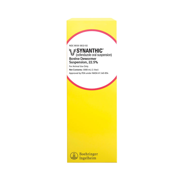 Synanthic 22.5% Bovine Dewormer Suspension, Oxfendazole Oral Dewormer for Cattle