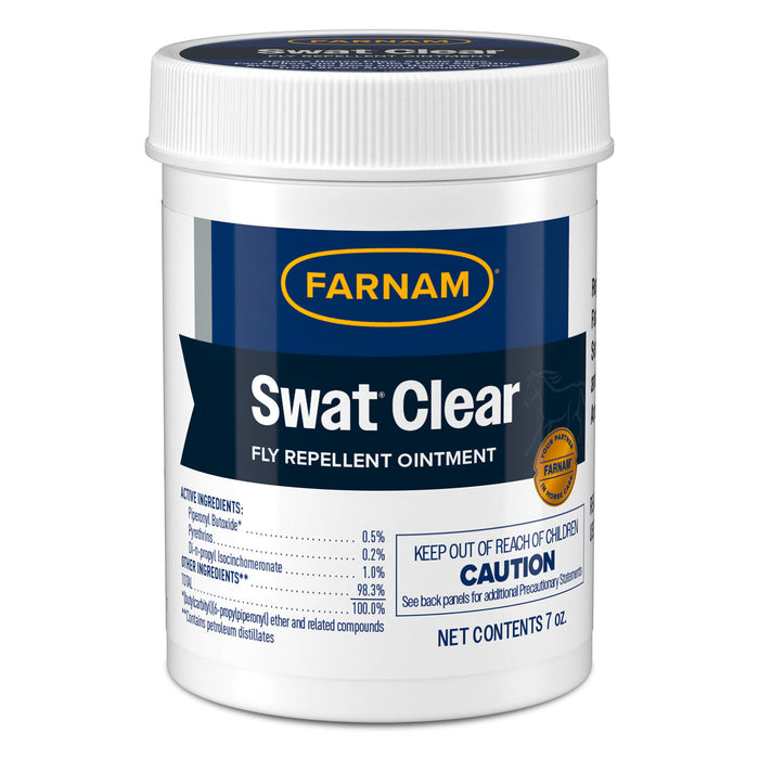 Swat Clear & Pink Fly Repellent Ointment for Horses, Ponies, & Dogs