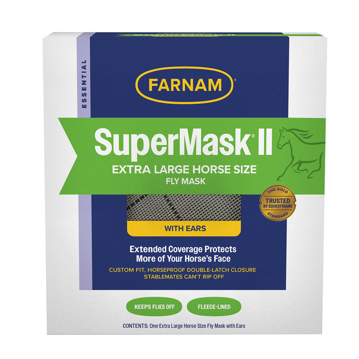 Farnam SuperMask II Classic Horse Fly Mask with Ears