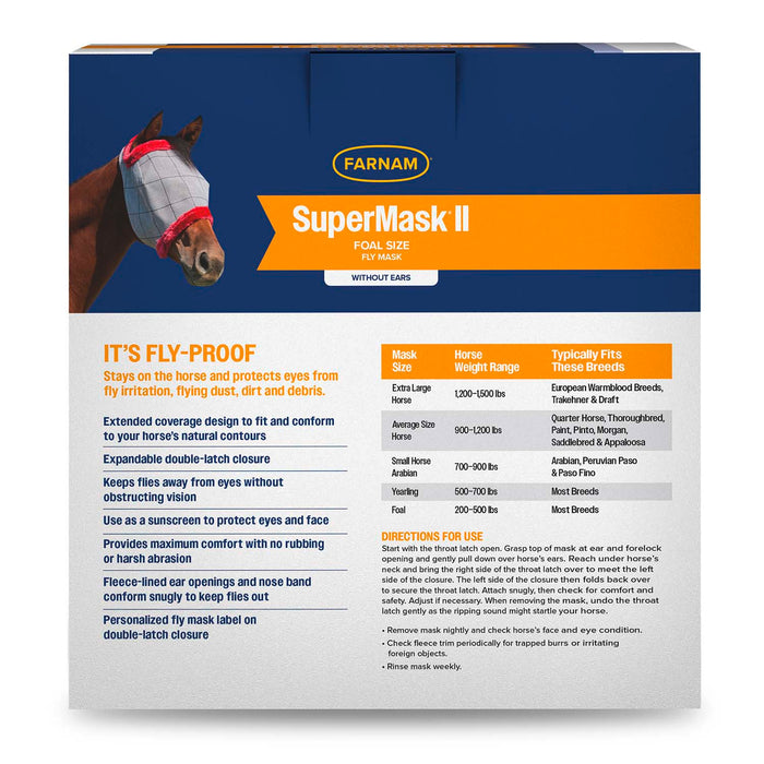 Farnam SuperMask II Horse Fly Mask without Ears