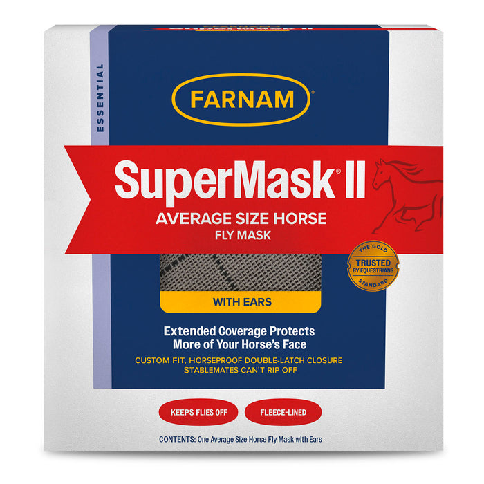 Farnam SuperMask II Classic Horse Fly Mask with Ears