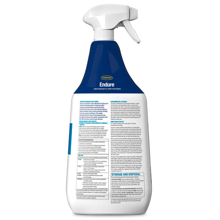 Farnam Endure Sweat-Resistant Fly Control Spray for Horses