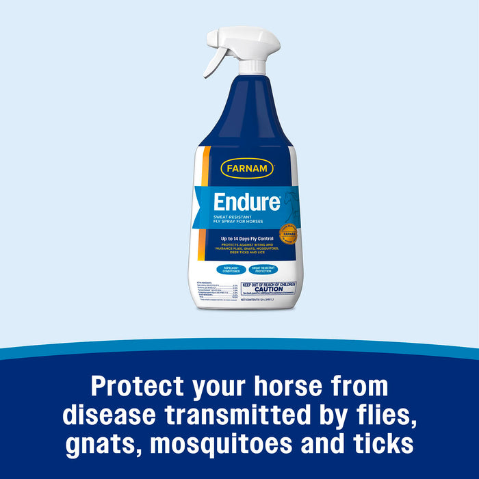 Farnam Endure Sweat-Resistant Fly Control Spray for Horses