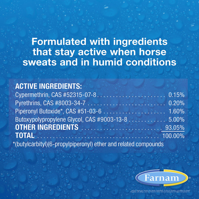 Farnam Endure Sweat-Resistant Fly Control Spray for Horses