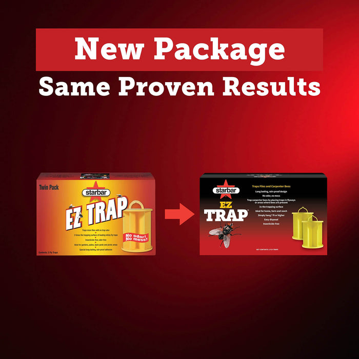 EZ Trap Odor Free Fly Trap, Twin Pack