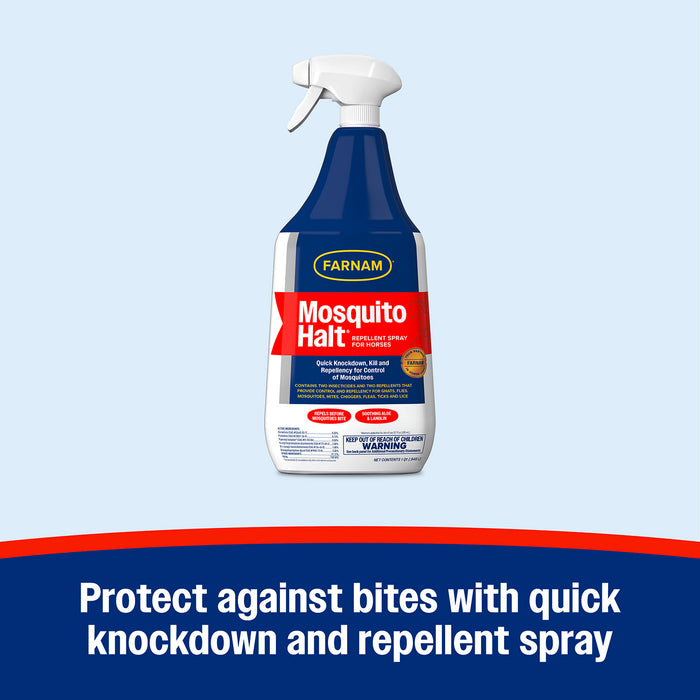 Mosquito Halt Repellent Spray for Horses, 32 oz