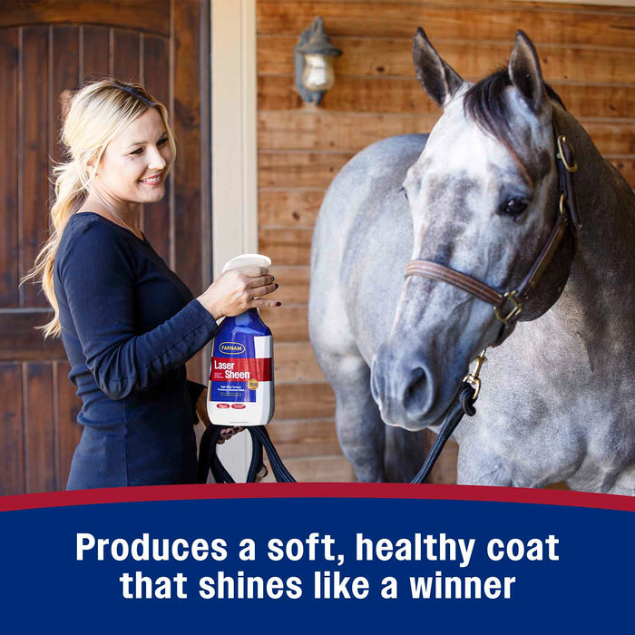Laser Sheen Ready To Use Horse Detangler & Coat Spray, 32 oz