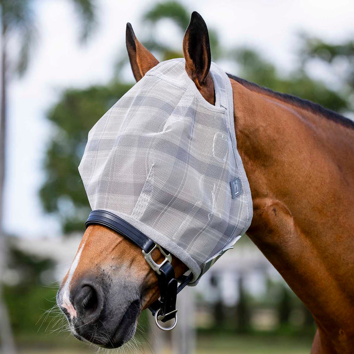 Horseware Newmarket Fly Mask w/out Ears Color Witney Charcoal