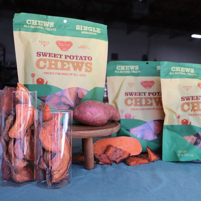 Sweet Potato Dog Chews – All Natural, Single Ingredient, Grain Free Treats for Dogs of All Sizes