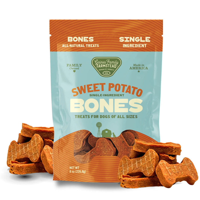 Sweet Potato Bones Dog Treats – All Natural, Limited Ingredient, Oven-Baked, Made in USA