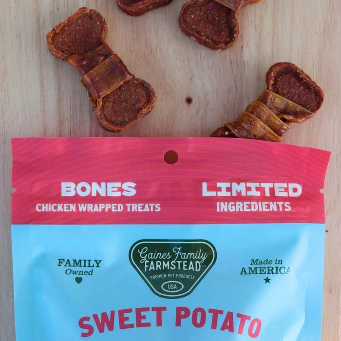 Sweet Potato Bones Dog Treats – All Natural, Limited Ingredient, Oven-Baked, Made in USA