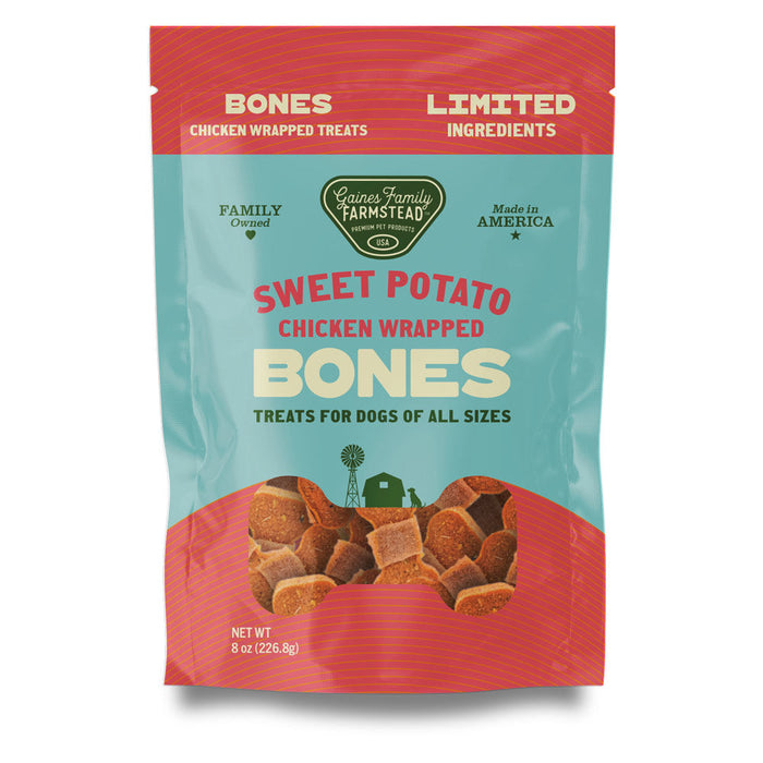 Sweet Potato Bones Dog Treats – All Natural, Limited Ingredient, Oven-Baked, Made in USA