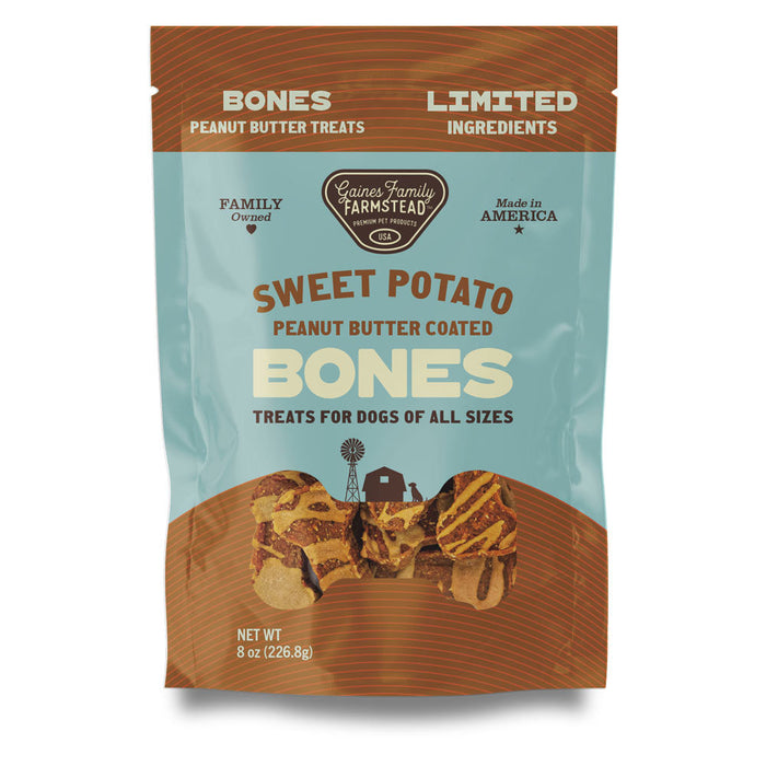 Sweet Potato Bones Dog Treats – All Natural, Limited Ingredient, Oven-Baked, Made in USA