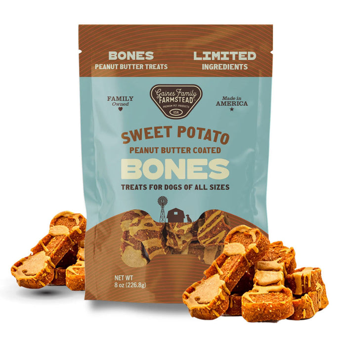 Sweet Potato Bones Dog Treats – All Natural, Limited Ingredient, Oven-Baked, Made in USA