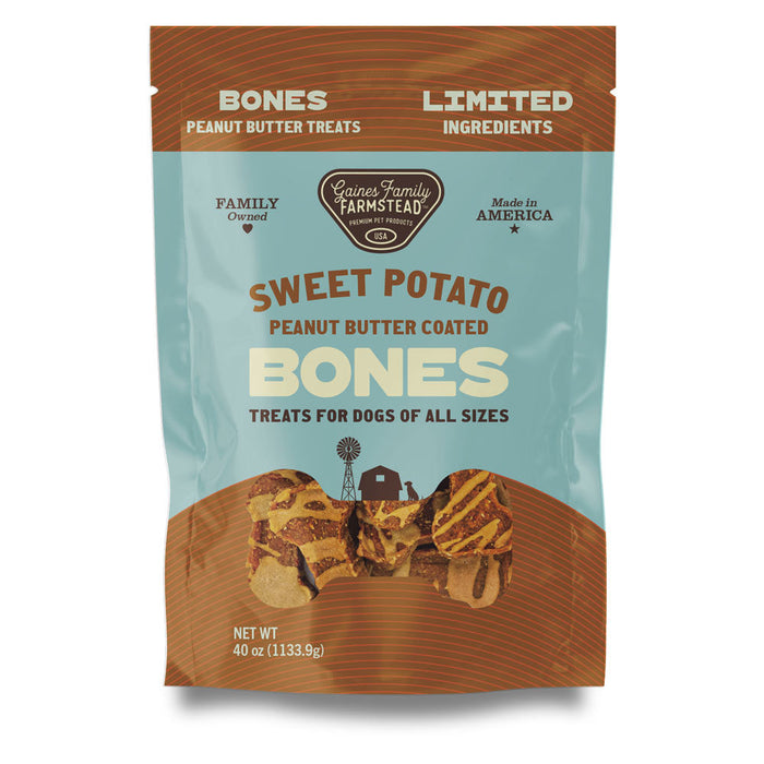 Sweet Potato Bones Dog Treats – All Natural, Limited Ingredient, Oven-Baked, Made in USA