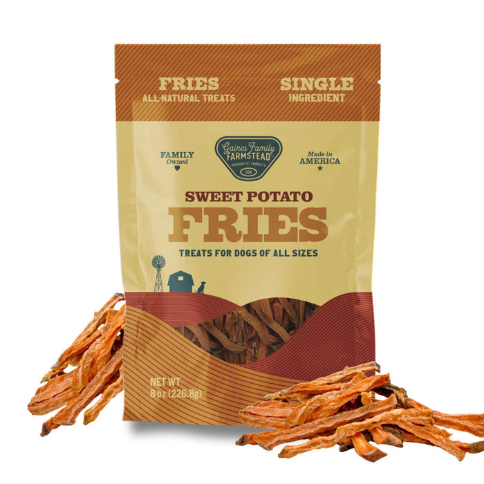 All Natural Sweet Potato Fries for Dogs – Single Ingredient, Made in USA Treats