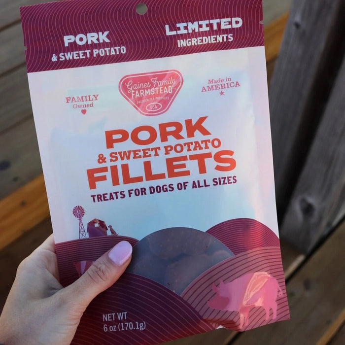 All Natural Meat & Sweet Potato Fillets Dog Treats – Limited Ingredient, Made in USA
