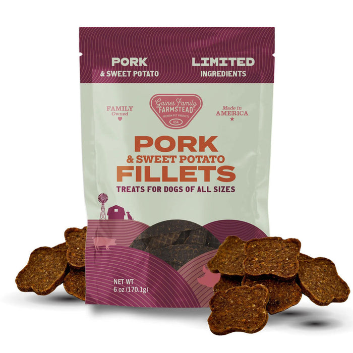 All Natural Meat & Sweet Potato Fillets Dog Treats – Limited Ingredient, Made in USA