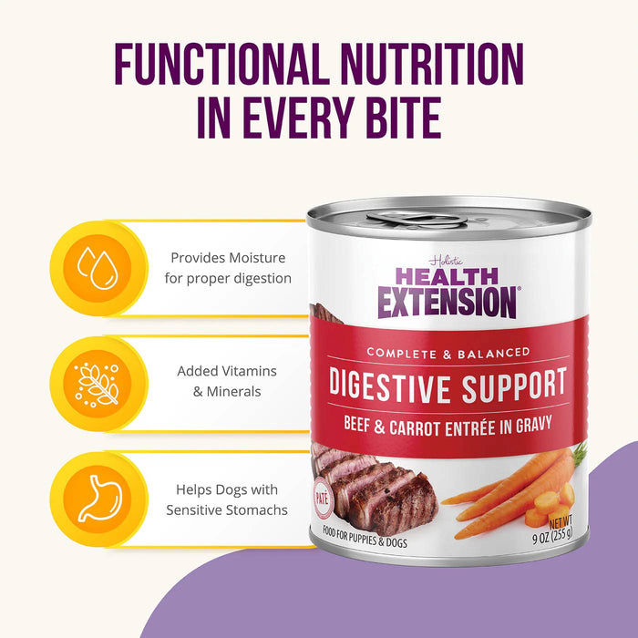 Health Extension Digestive Support Canned Food for Dogs, 9 oz