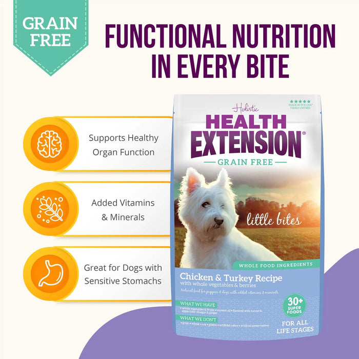 Health Extension Grain-Free Venison Little Bites Small Breed Dry Dog Food
