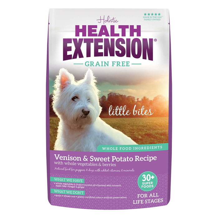 Health Extension Grain Free Venison Little Bites Dry Dog Food 3.5lb Size 3.5lb