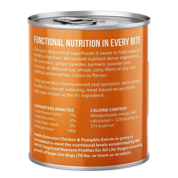 Digestive Support, Chicken & Pumpkin Entrée in Gravy Size 9oz