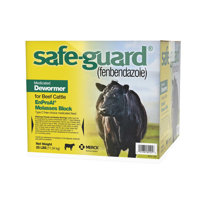 Safe-Guard Cattle Medicated Dewormer Block, 25 lb
